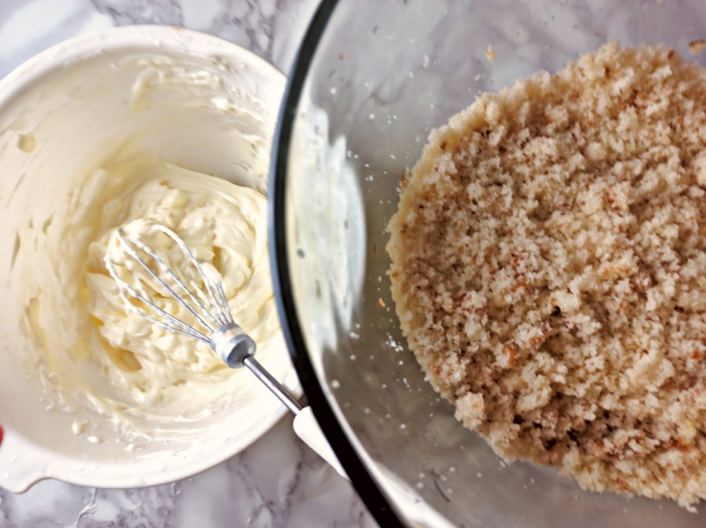 Frosting and cake mixture