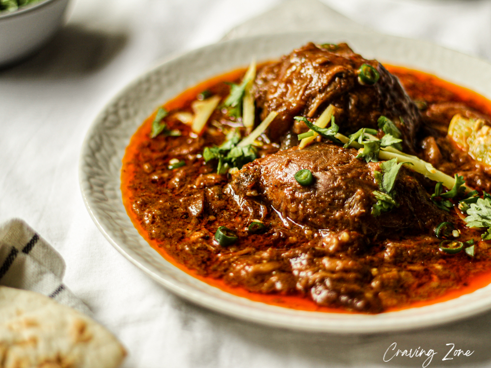 Pakistani Nihari from beef shank